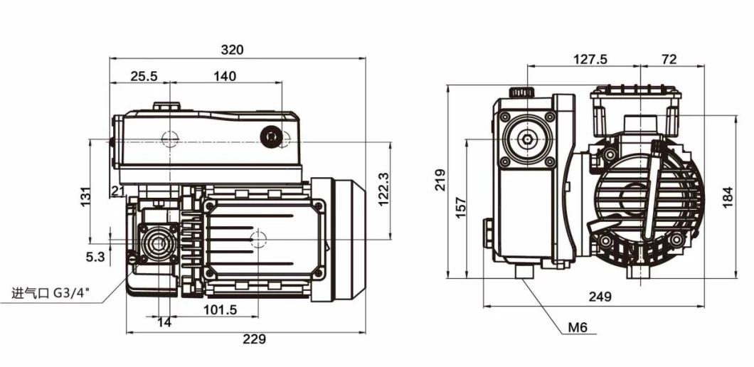 Sputtering Machine Used High Performance Oil Vacuum Pump (RH0020)