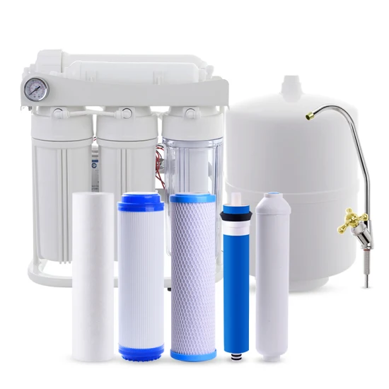 Sistema di filtraggio dell'acqua RO a membrana RO per acqua potabile 75 Gpd