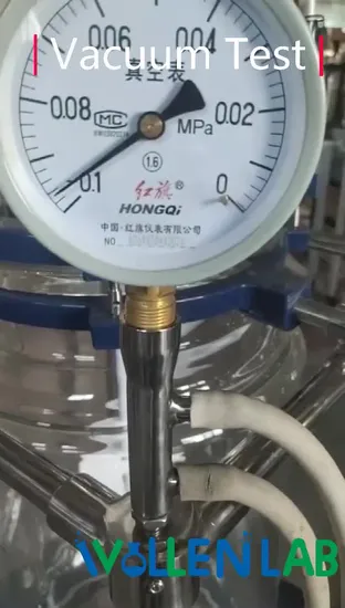 S-100L Reattore in vetro riscaldato con agitatore a doppio strato da laboratorio ad alto vuoto da 100 litri