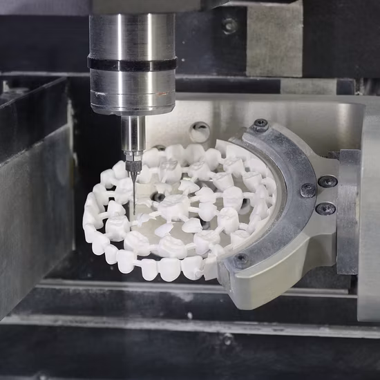 Fresatrice dentale per zirconia a 5 assi ad alta precisione con telecamera CAD per laboratori odontotecnici