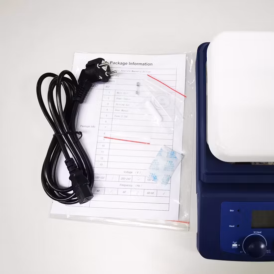 Agitatore magnetico con piastra riscaldante digitale LCD industriale HFH Hha-300 con piastra rivestita in ceramica